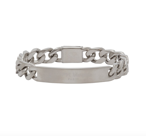 Maison Margiela Silver Logo Chain Bracelet
