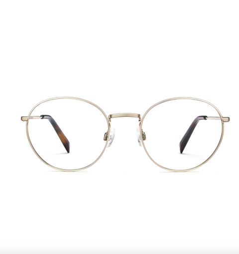 Warby Parker Simon Eyeglasses in Polished Gold