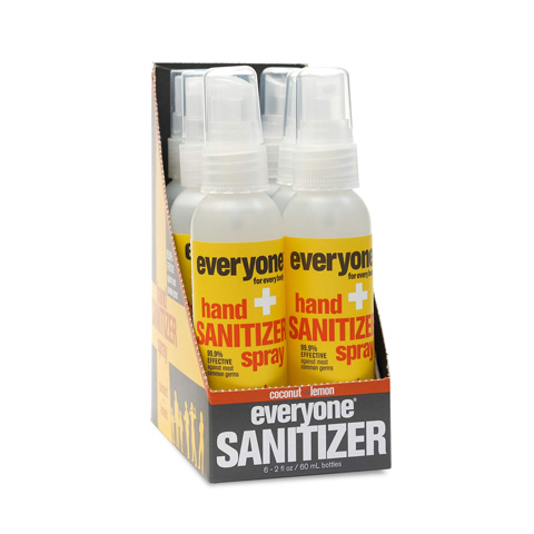 Everyone Hand Sanitizer Spray Travel Size 6 Count