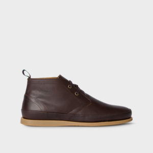 PS Paul Smith Brown Leather Cleon Boots