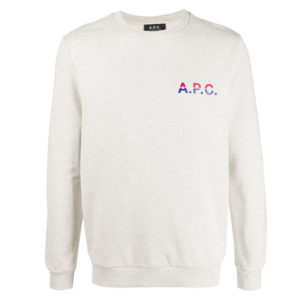 A.P.C. Michel Logo-Print Cotton Sweatshirt