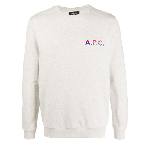 A.P.C. Michel Logo-Print Cotton Sweatshirt