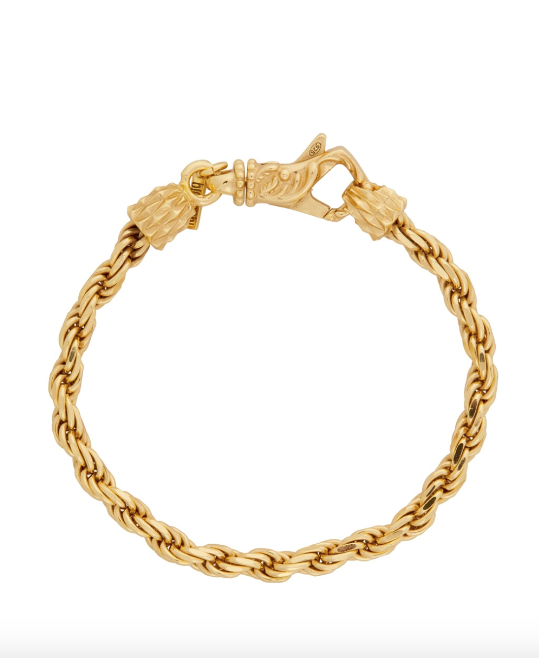 Emmanuele Bicocchi Gold Rope Chain Rope Bracelet - Leo Edit