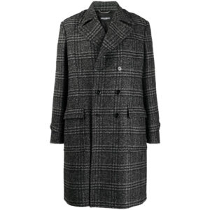 Dolce & Gabbana Dhecked Double-Breasted Coat