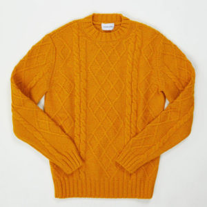 Scaglione Round Neck Cable Stitch Sweater