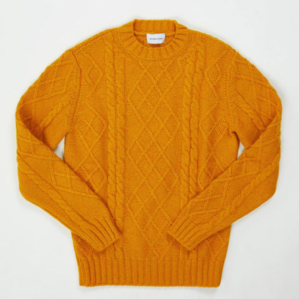 Scaglione Round Neck Cable Stitch Sweater