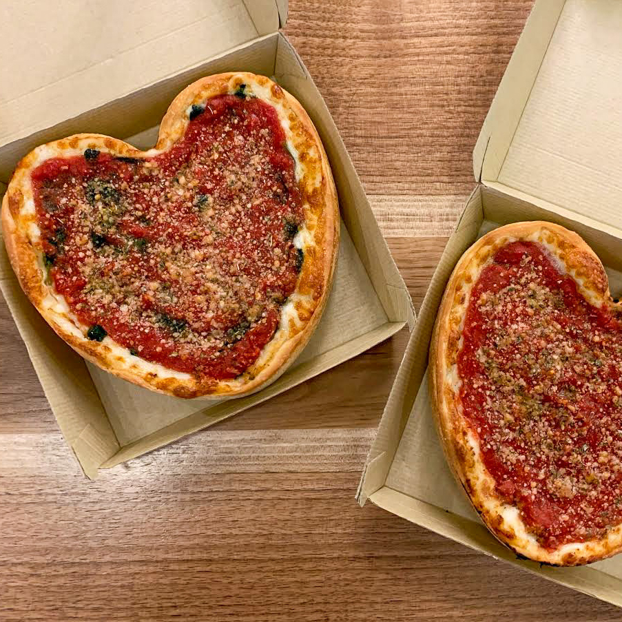 beatrix market individual heart pizzas on LEO edit
