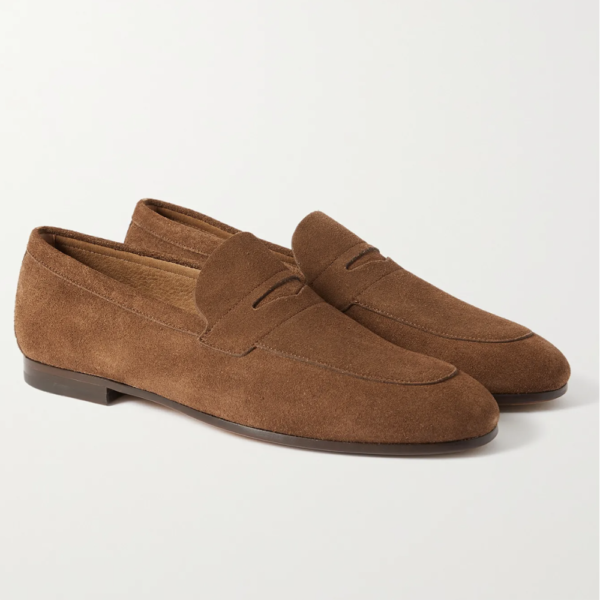 Hugo Boss Suede Penny Loafers