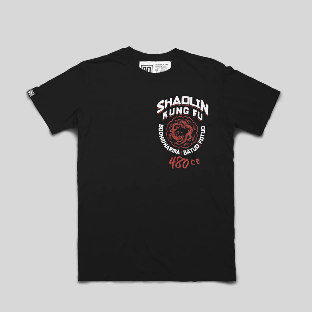 roots of fight shaolin kung fu tee on leo edit