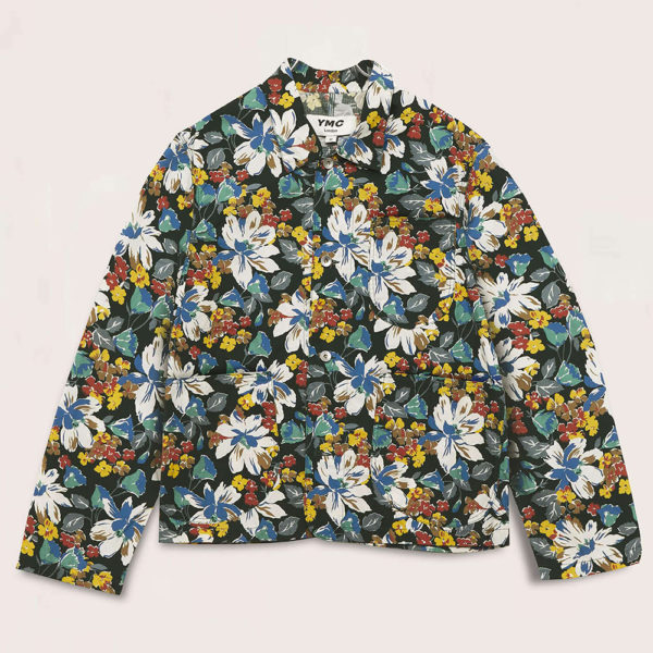 YMC Chore Cotton Ripstop Floral Print Jacket Multi