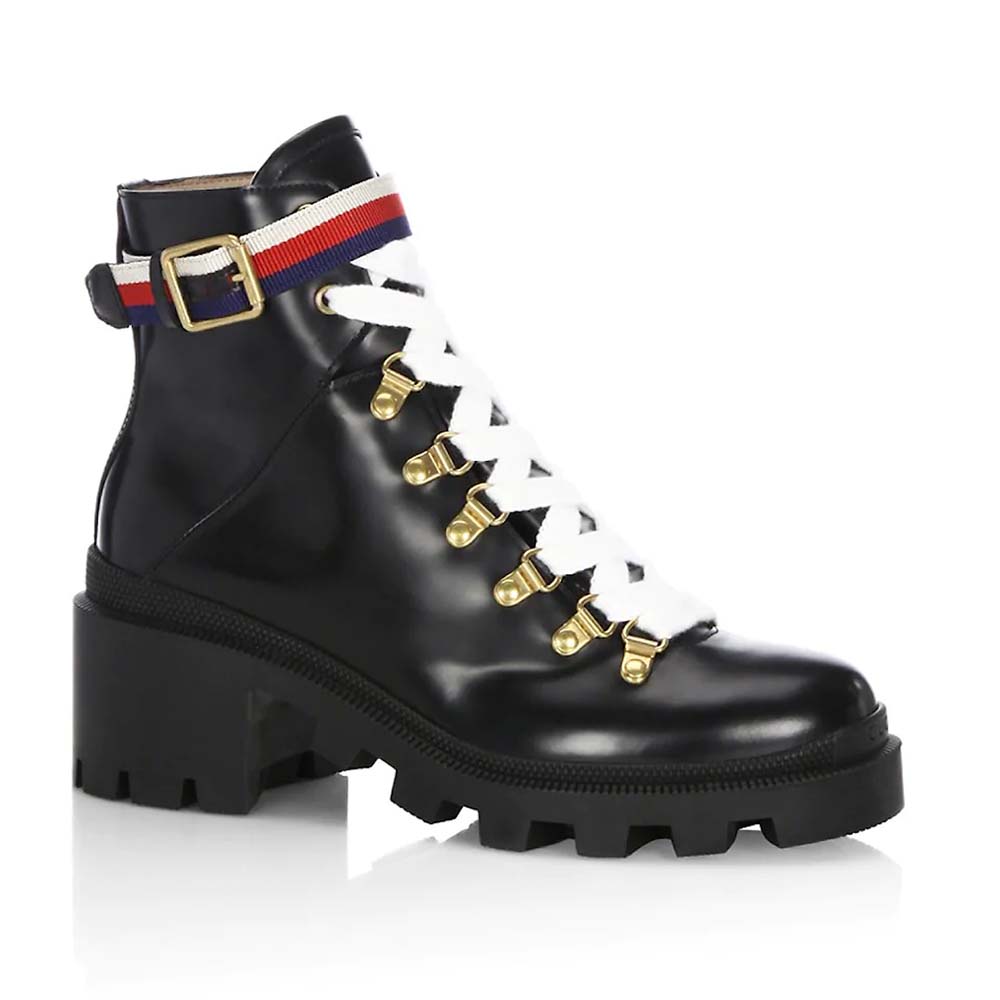 gucci leather boots on LEO edit