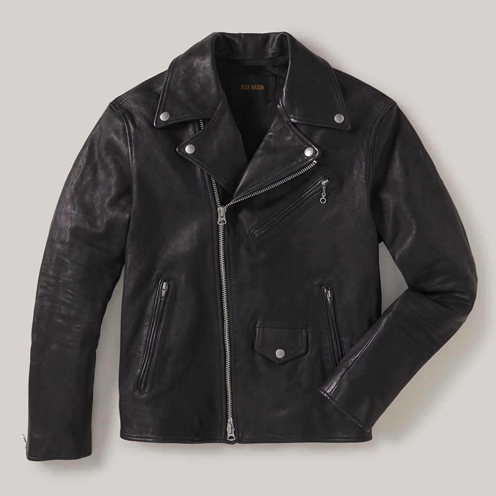 Buck Mason Bruiser Leather Moto Jacket - Leo Edit