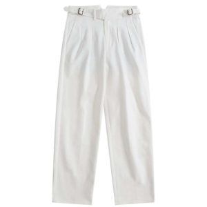 Craftsman Co. Off-White Denim Gurkha Trousers